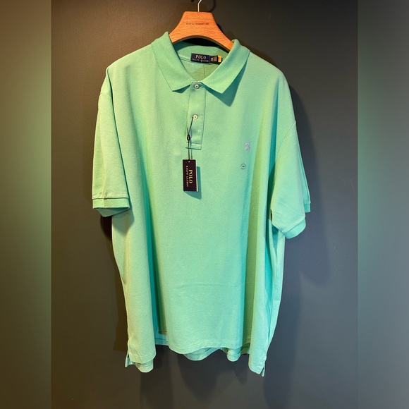 NWT!Polo Ralph Lauren Men's Knit Classic Green Performance Golf Stretch Polo 4XB - Picture 1 of 9